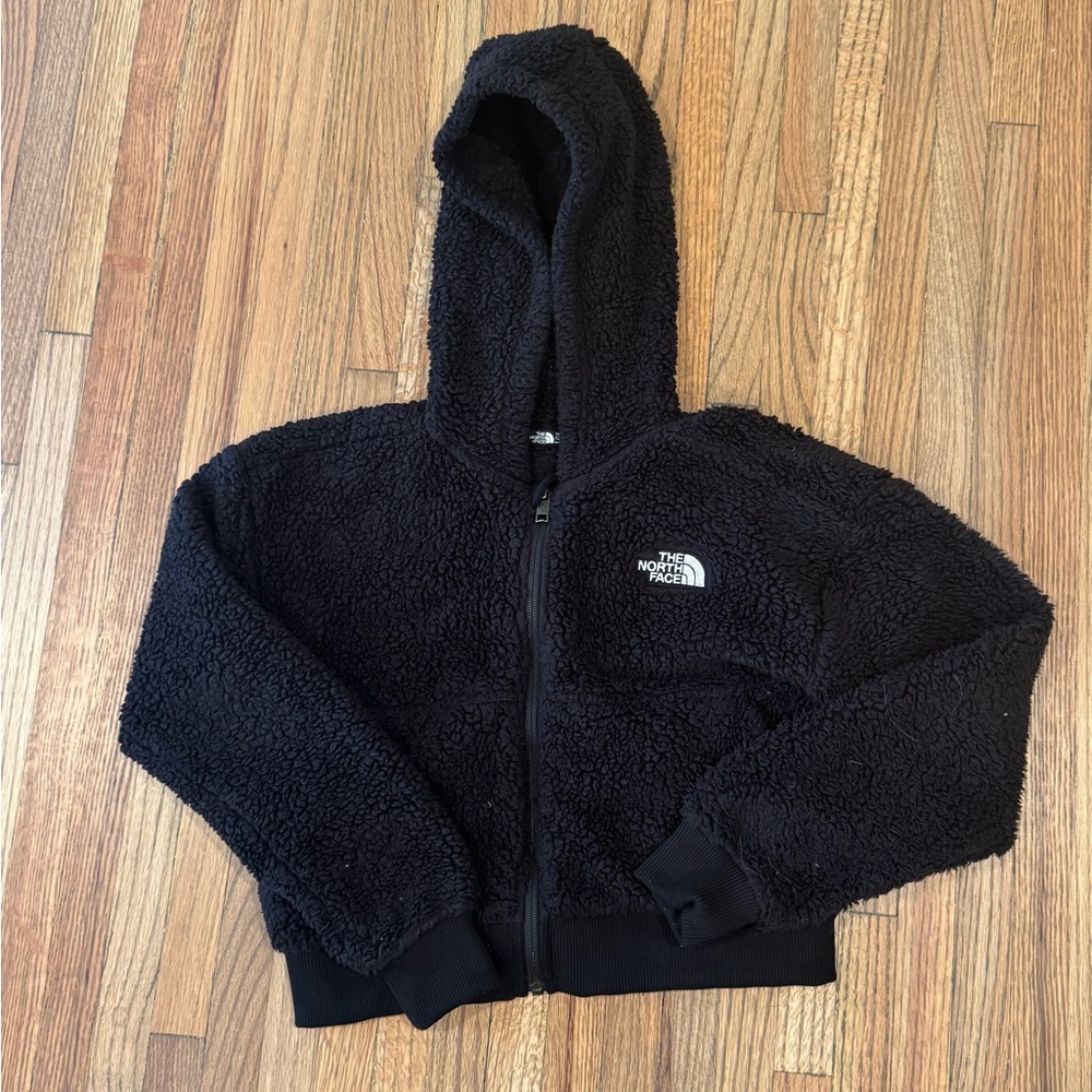 The North Face Girls Black Fleece Jacket